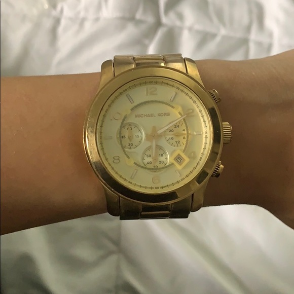 MK gold watch